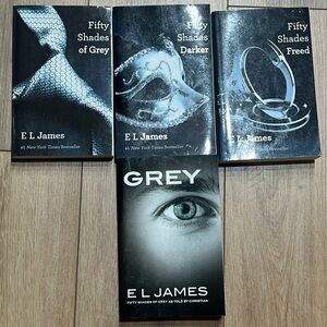 EL James Fifty Shades Trilogy Book Set + Grey Paperback Book Collection